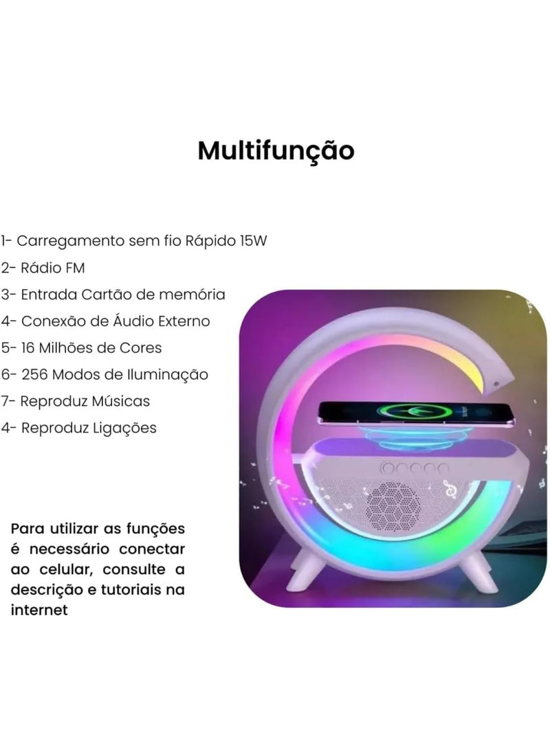 Caixa De Som Bluetooth G  Luminária