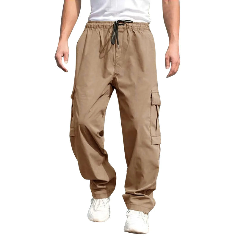 Summer youth leisure sports cargo pants men Europe and the United States loose straight casual pants men