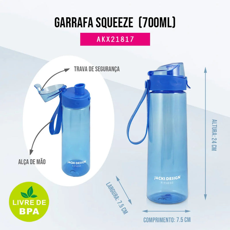 Garrafa 700ml - Ideal para Academia, Ciclismo e Camping