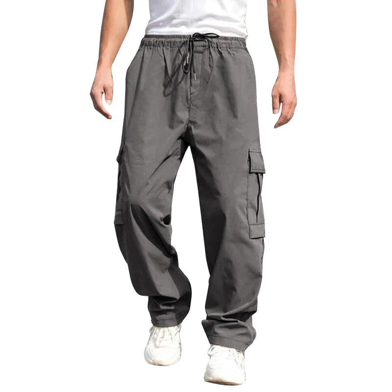 Summer youth leisure sports cargo pants men Europe and the United States loose straight casual pants men